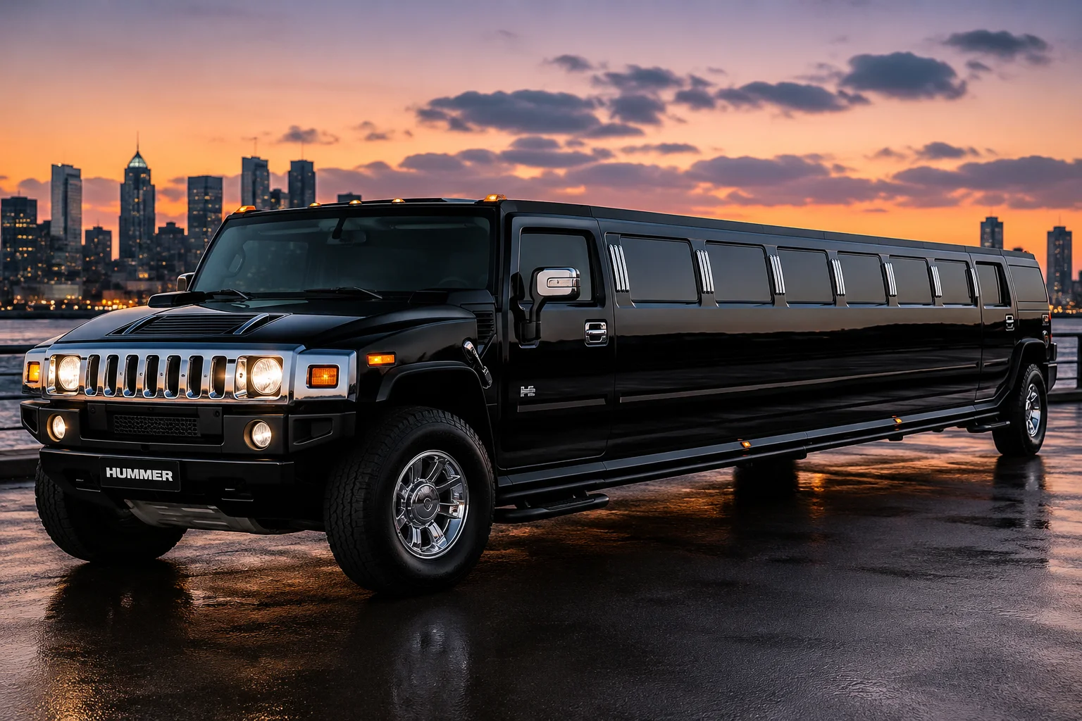 Hummer Stretch Limousine for luxury group transportation